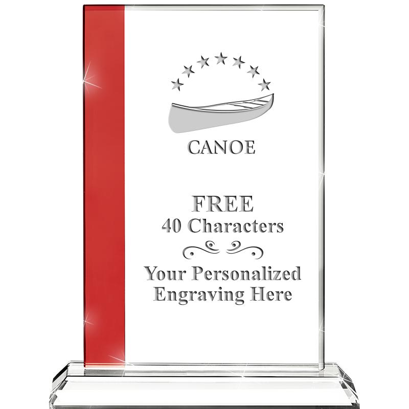 7"FLORENCE CRYSTAL W/RUBY STRP