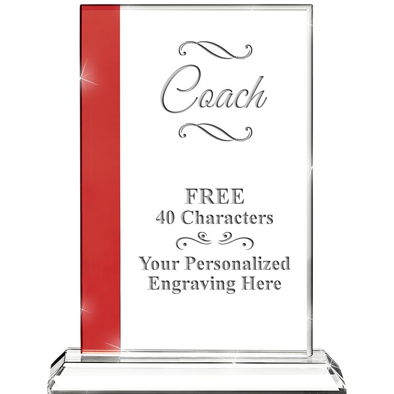 7"FLORENCE CRYSTAL W/RUBY STRP