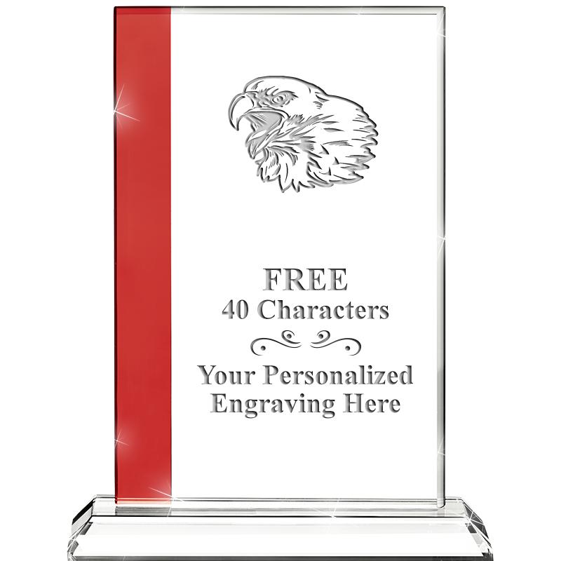 7"FLORENCE CRYSTAL W/RUBY STRP