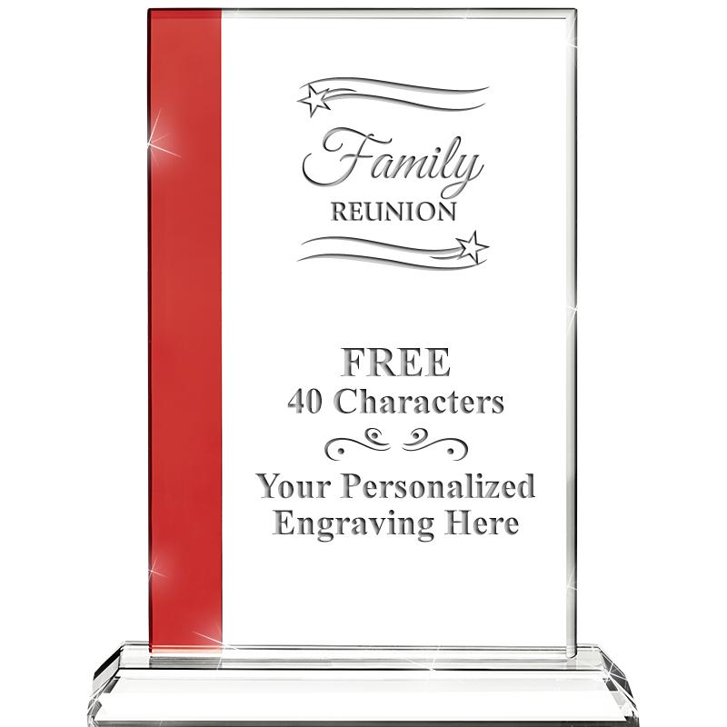 7"FLORENCE CRYSTAL W/RUBY STRP