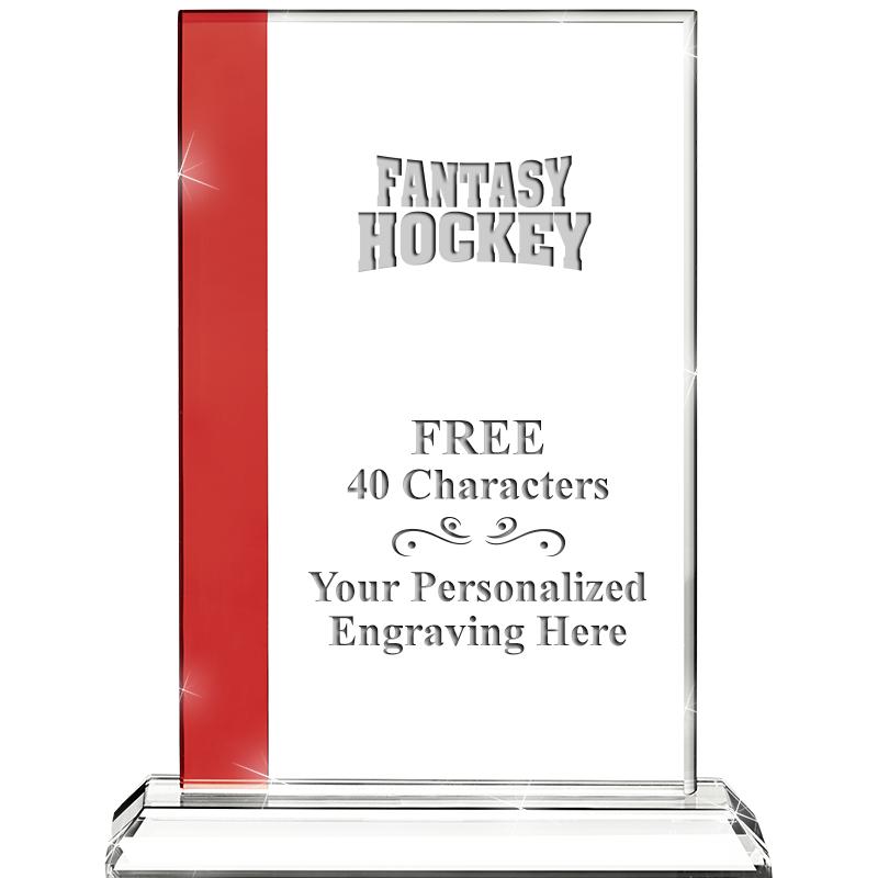 7"FLORENCE CRYSTAL W/RUBY STRP