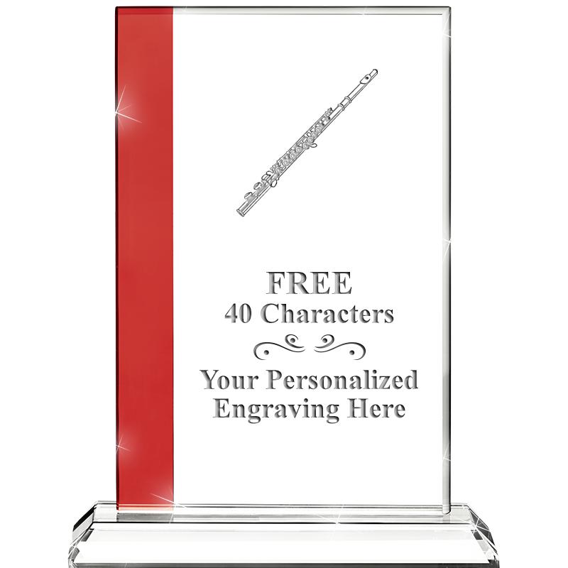 7"FLORENCE CRYSTAL W/RUBY STRP