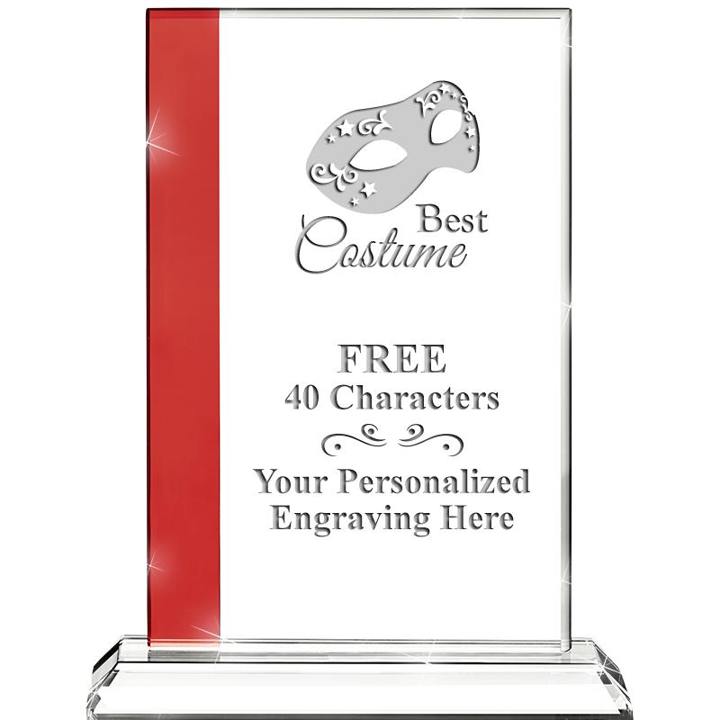 7"FLORENCE CRYSTAL W/RUBY STRP