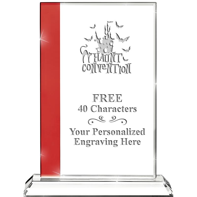 7"FLORENCE CRYSTAL W/RUBY STRP