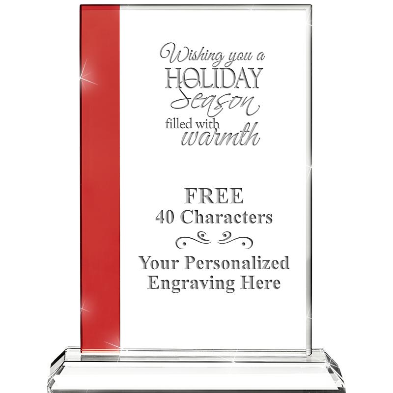 7"FLORENCE CRYSTAL W/RUBY STRP