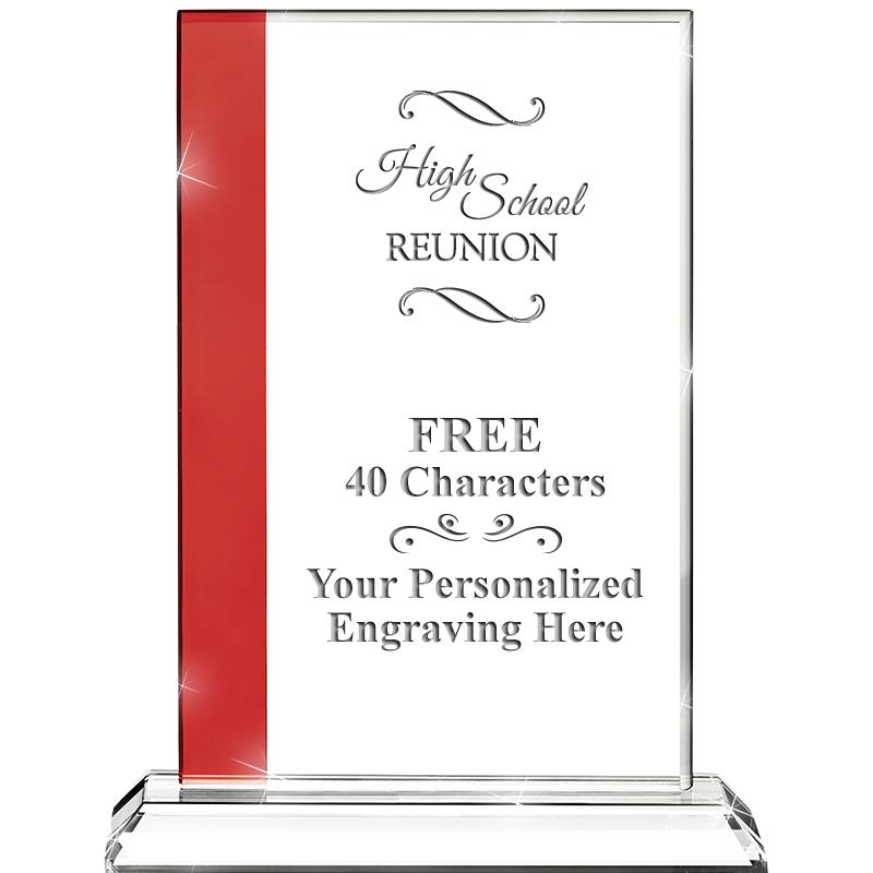 7"FLORENCE CRYSTAL W/RUBY STRP