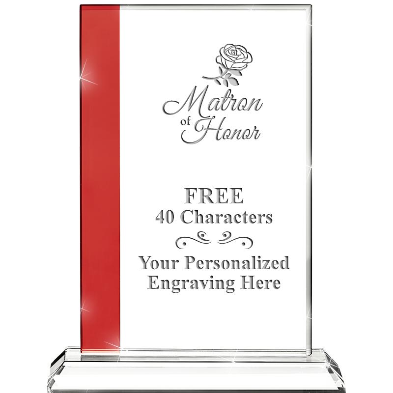 7"FLORENCE CRYSTAL W/RUBY STRP