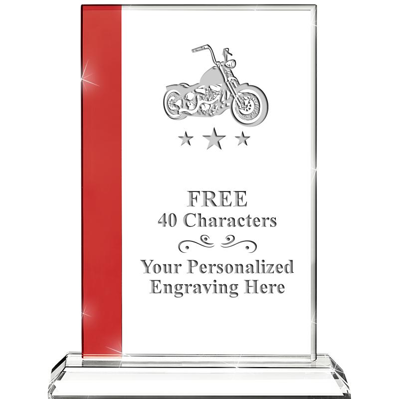 7"FLORENCE CRYSTAL W/RUBY STRP