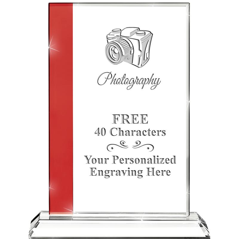 7"FLORENCE CRYSTAL W/RUBY STRP