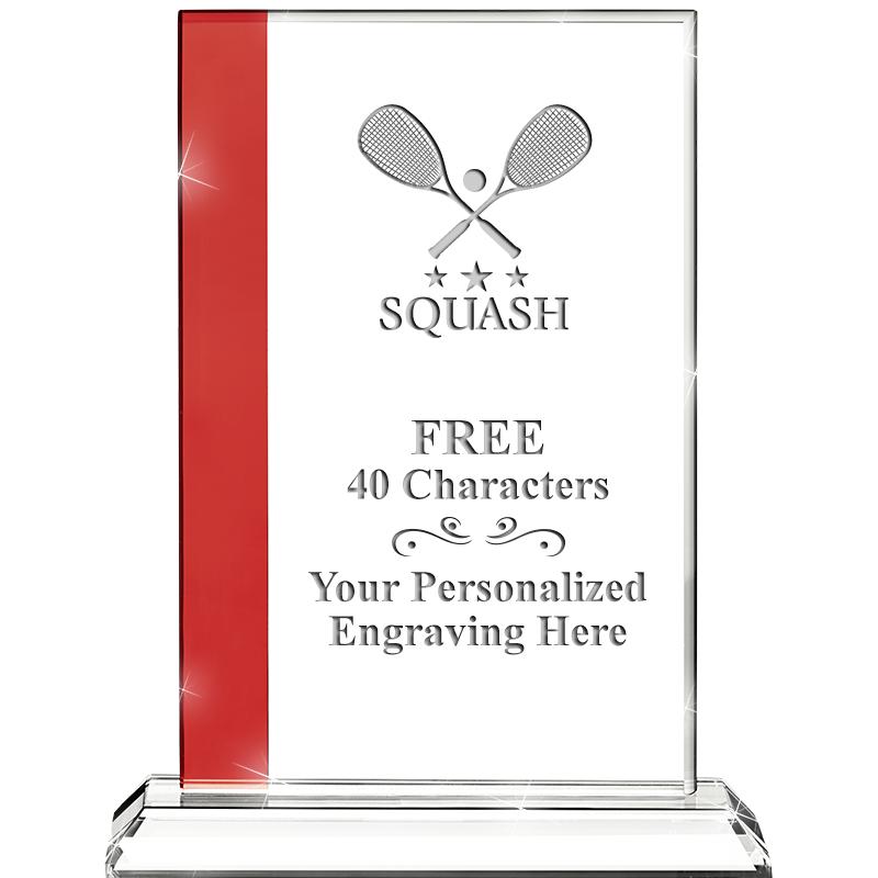 7"FLORENCE CRYSTAL W/RUBY STRP