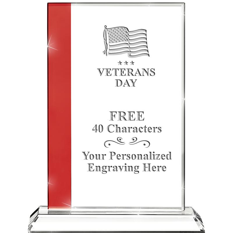 7"FLORENCE CRYSTAL W/RUBY STRP