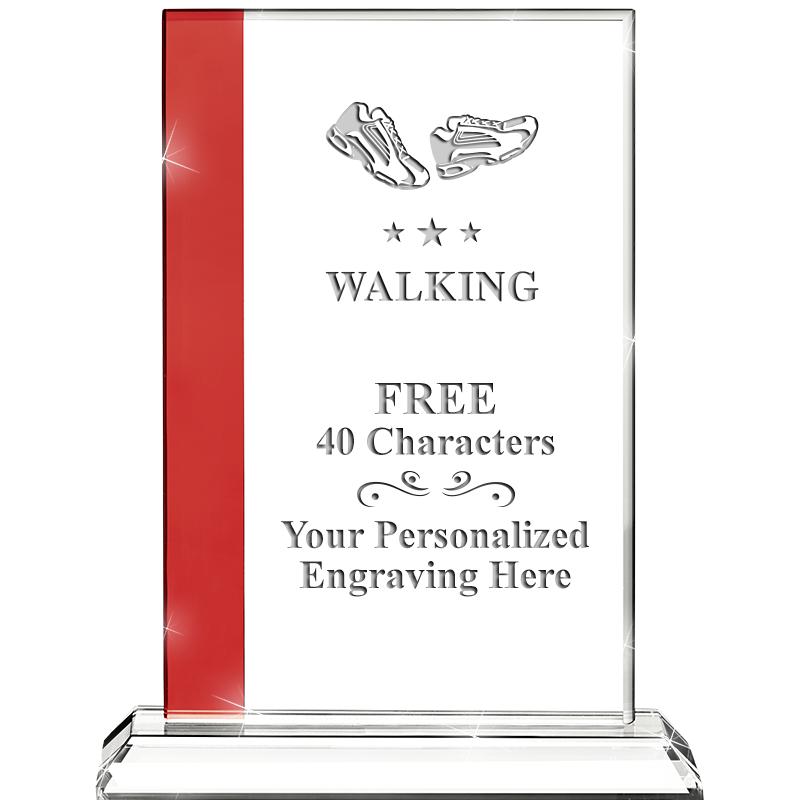 7"FLORENCE CRYSTAL W/RUBY STRP