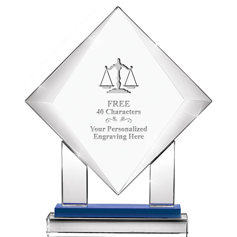 9" RISING NOBLE DIAMOND CRYST