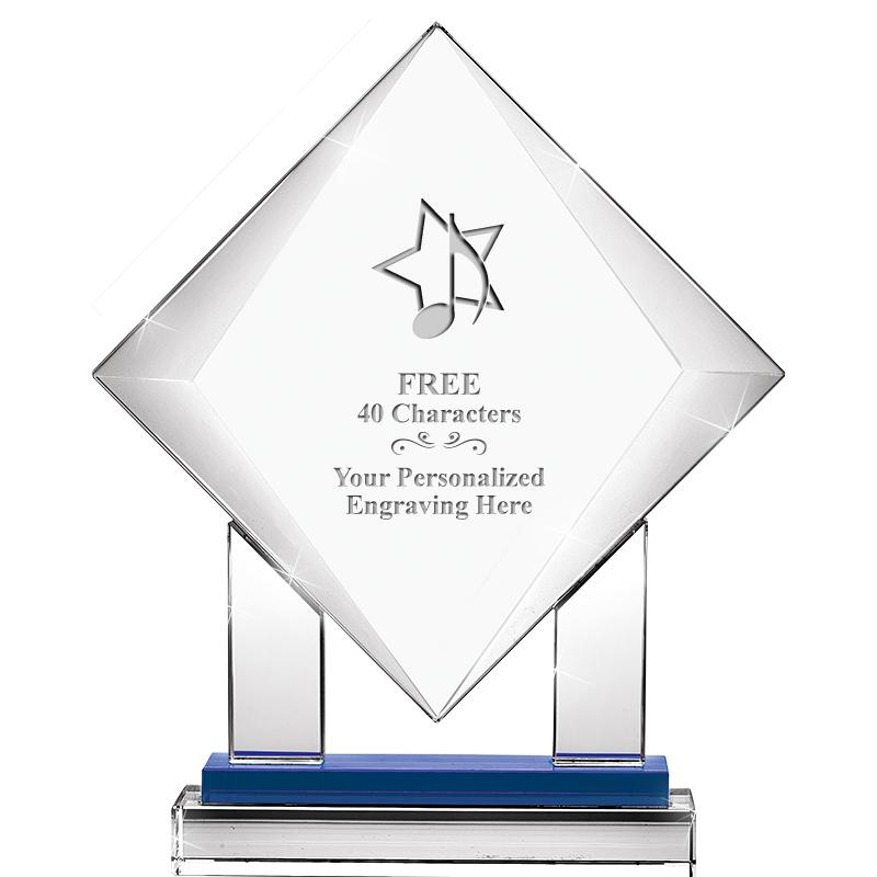 9" RISING NOBLE DIAMOND CRYST