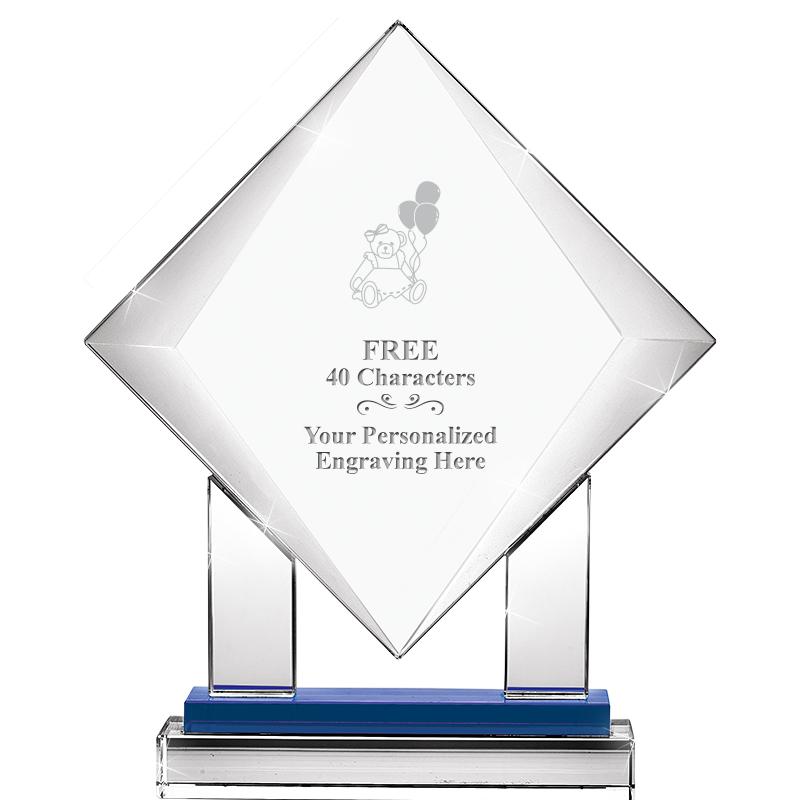 9" RISING NOBLE DIAMOND CRYST