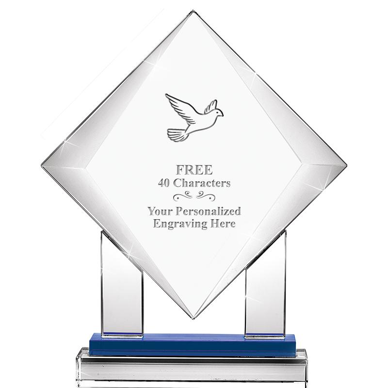 9" RISING NOBLE DIAMOND CRYST