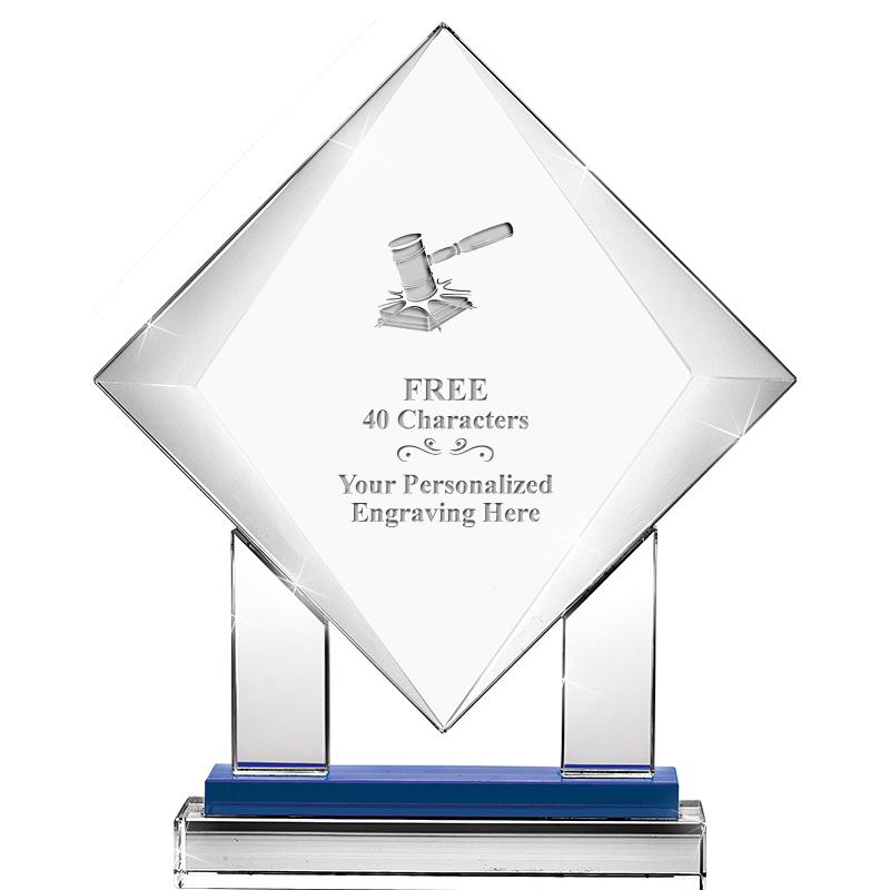 9" RISING NOBLE DIAMOND CRYST