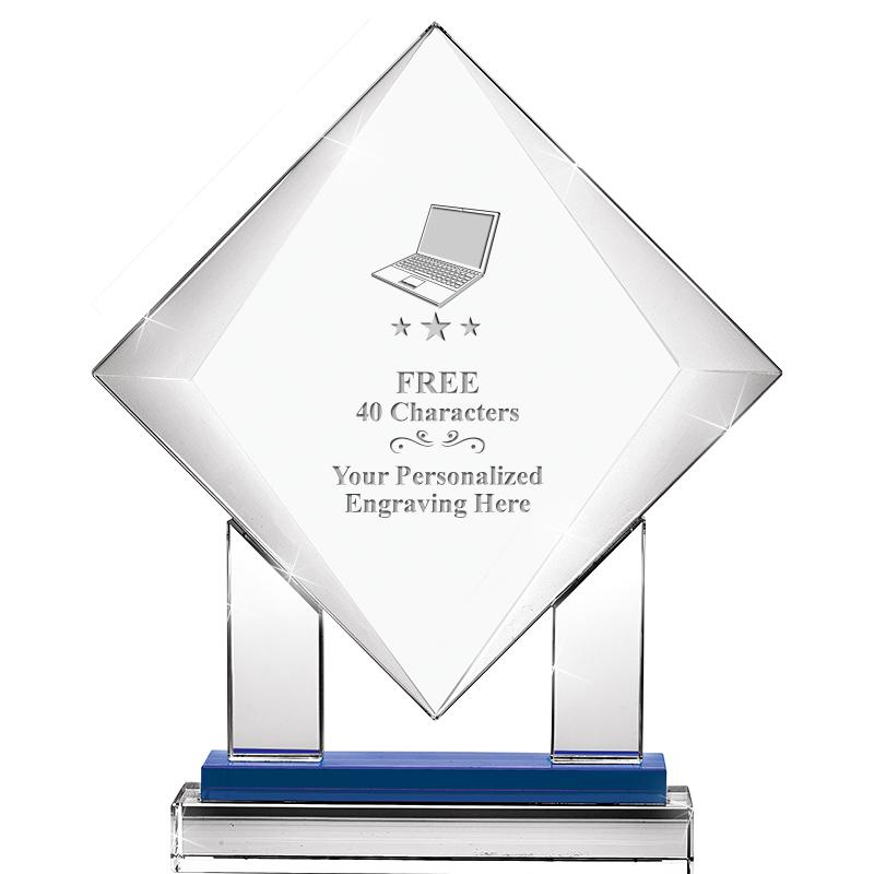 9" RISING NOBLE DIAMOND CRYST