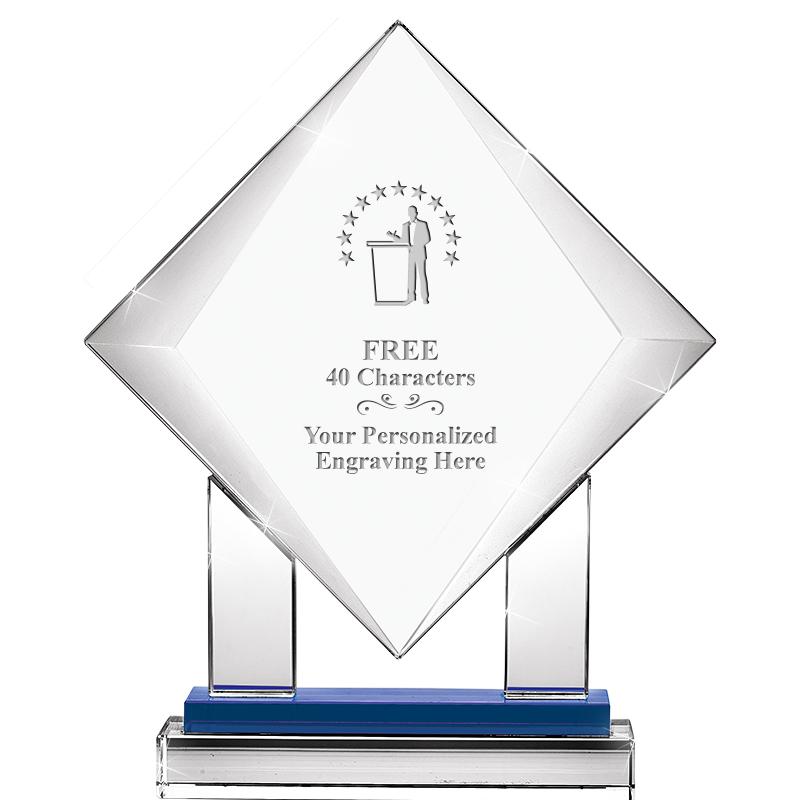 9" RISING NOBLE DIAMOND CRYST