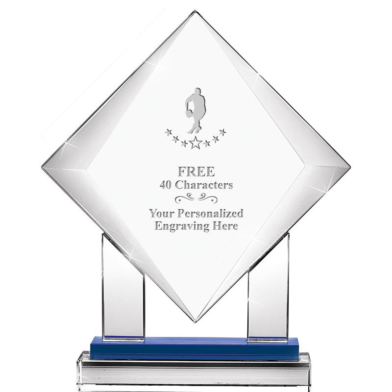 9" RISING NOBLE DIAMOND CRYST