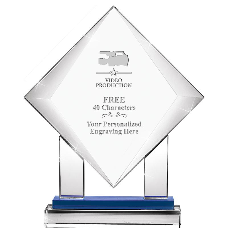 9" RISING NOBLE DIAMOND CRYST