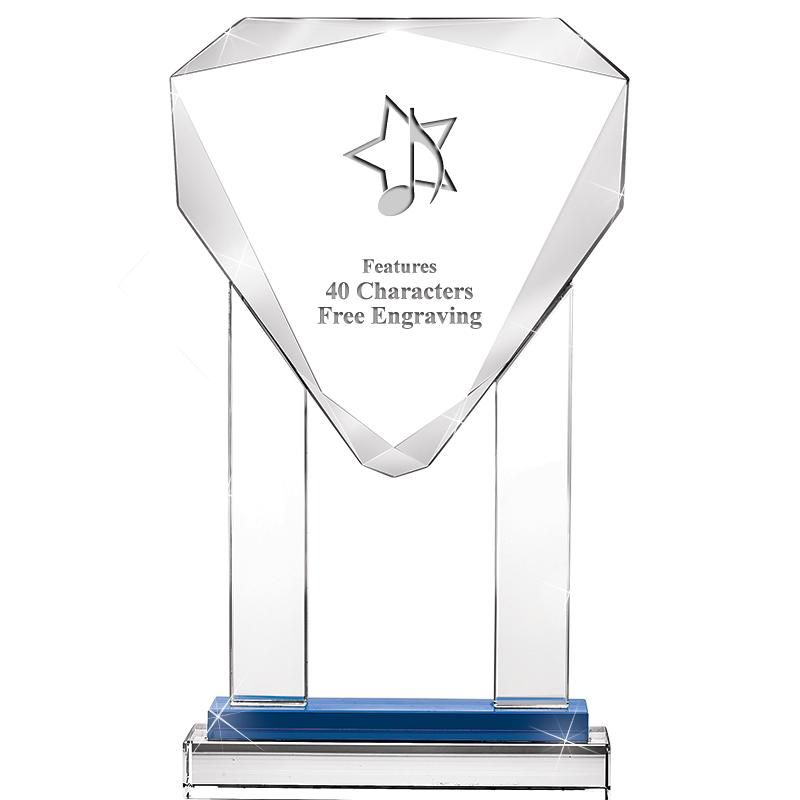 10"RISING NOBLE GEM CRSTL BLUE