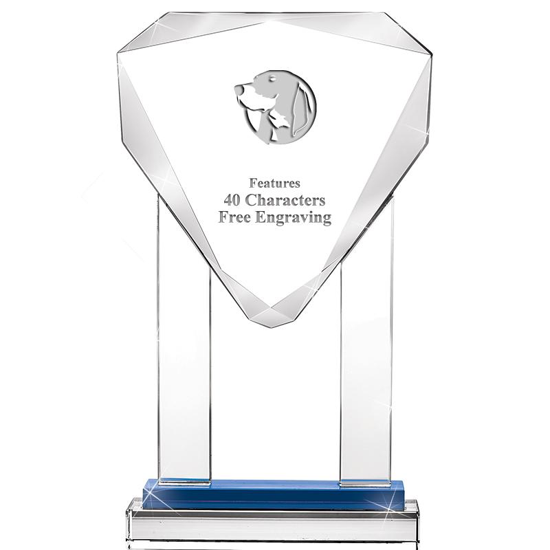 10"RISING NOBLE GEM CRSTL BLUE