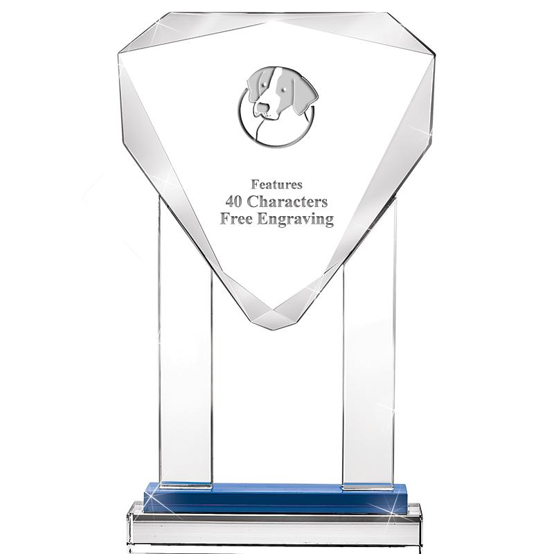 10"RISING NOBLE GEM CRSTL BLUE