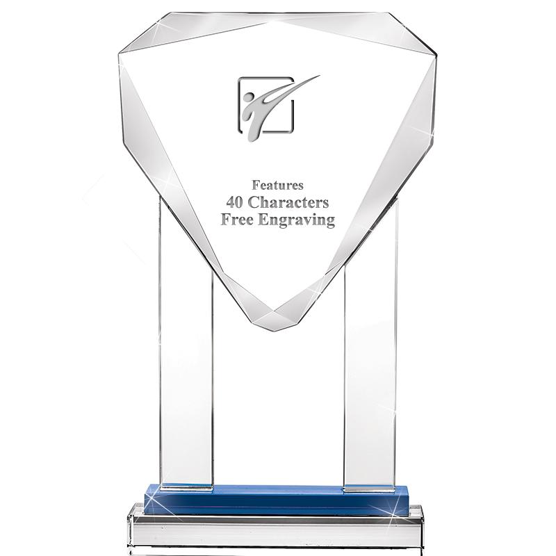 10"RISING NOBLE GEM CRSTL BLUE