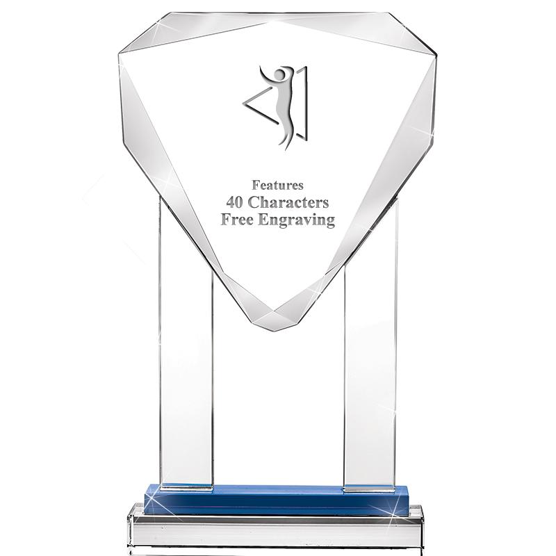 10"RISING NOBLE GEM CRSTL BLUE