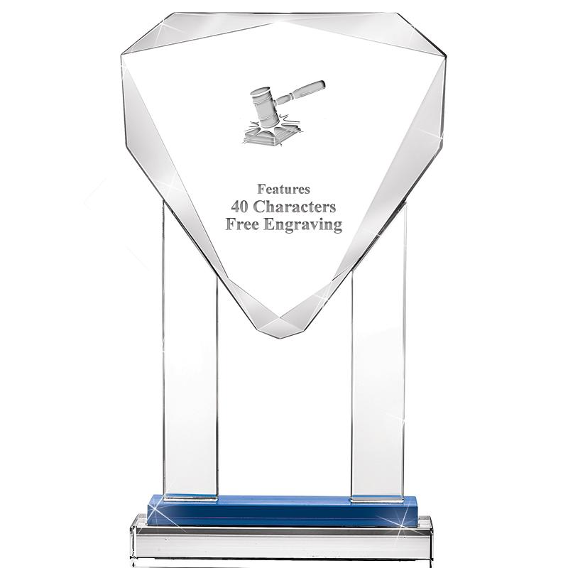 10"RISING NOBLE GEM CRSTL BLUE