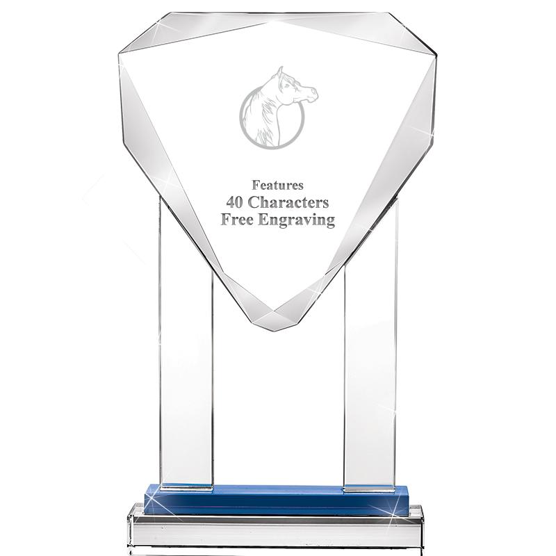 10"RISING NOBLE GEM CRSTL BLUE