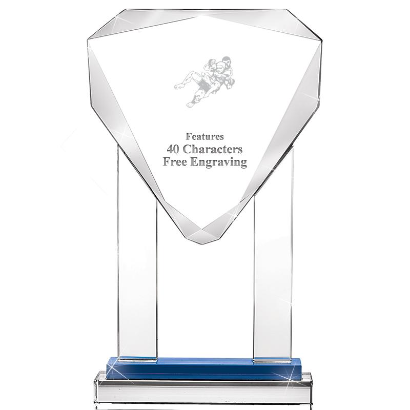 10"RISING NOBLE GEM CRSTL BLUE