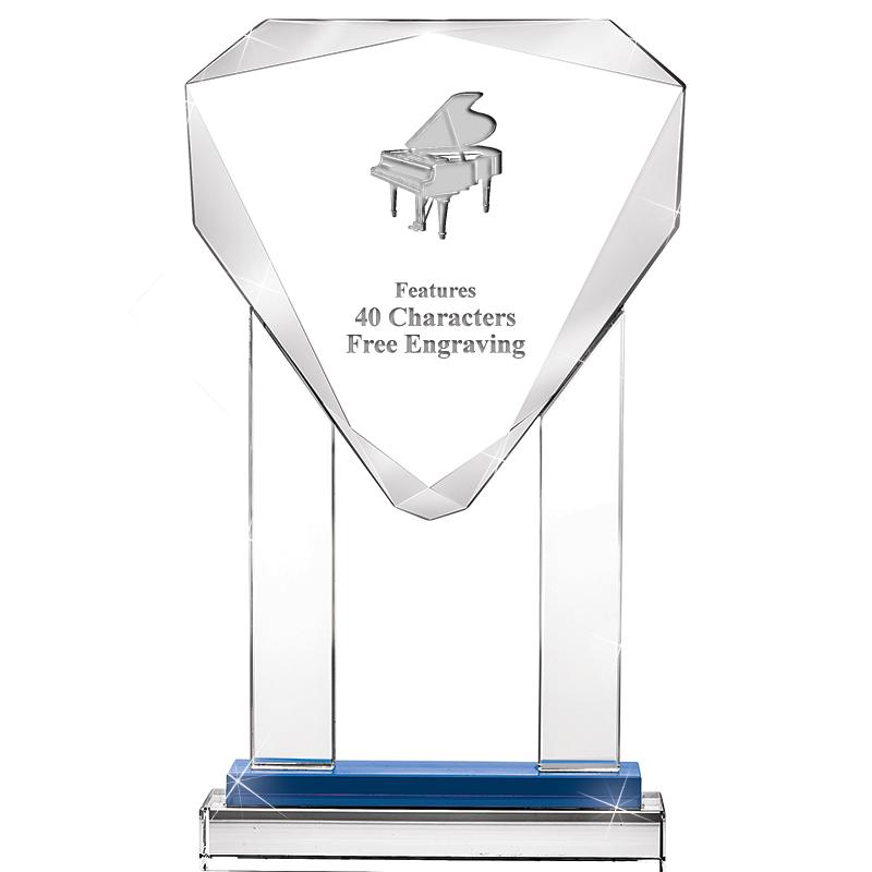 10"RISING NOBLE GEM CRSTL BLUE