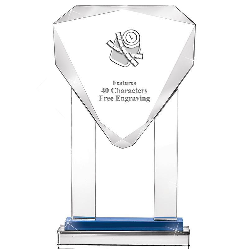 10"RISING NOBLE GEM CRSTL BLUE