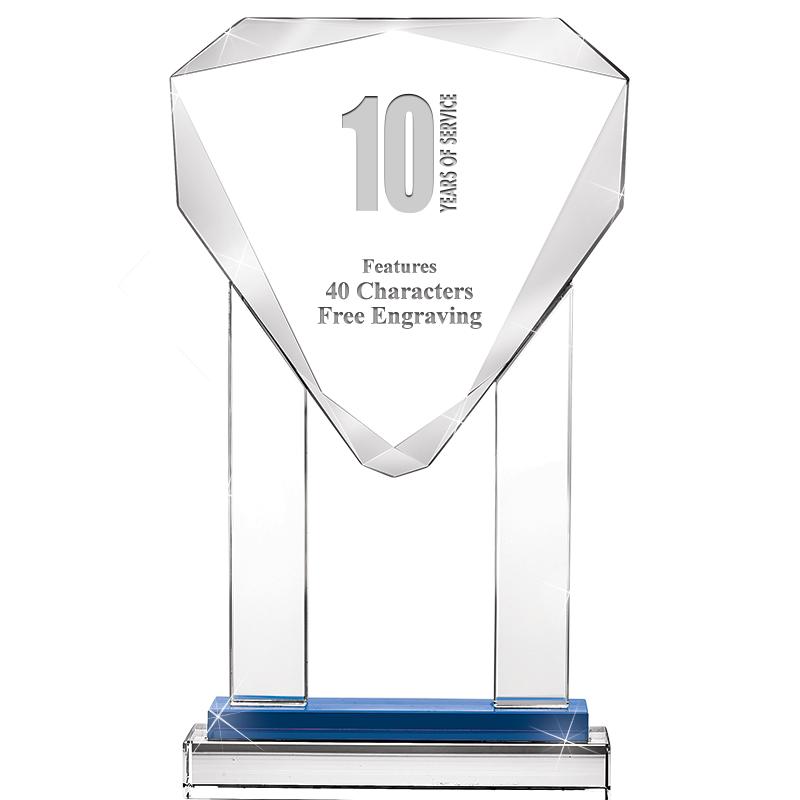 10"RISING NOBLE GEM CRSTL BLUE