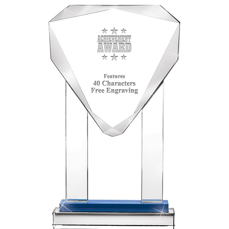 10"RISING NOBLE GEM CRSTL BLUE