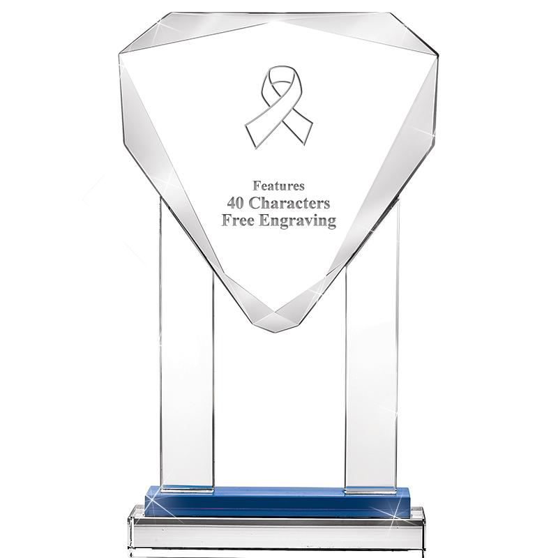 10"RISING NOBLE GEM CRSTL BLUE