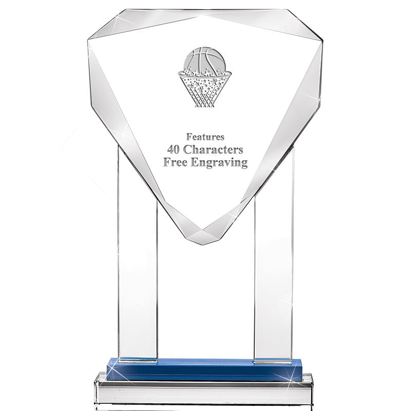 10"RISING NOBLE GEM CRSTL BLUE