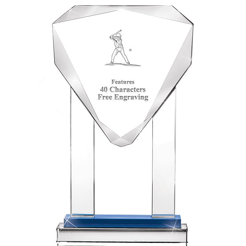 10"RISING NOBLE GEM CRSTL BLUE