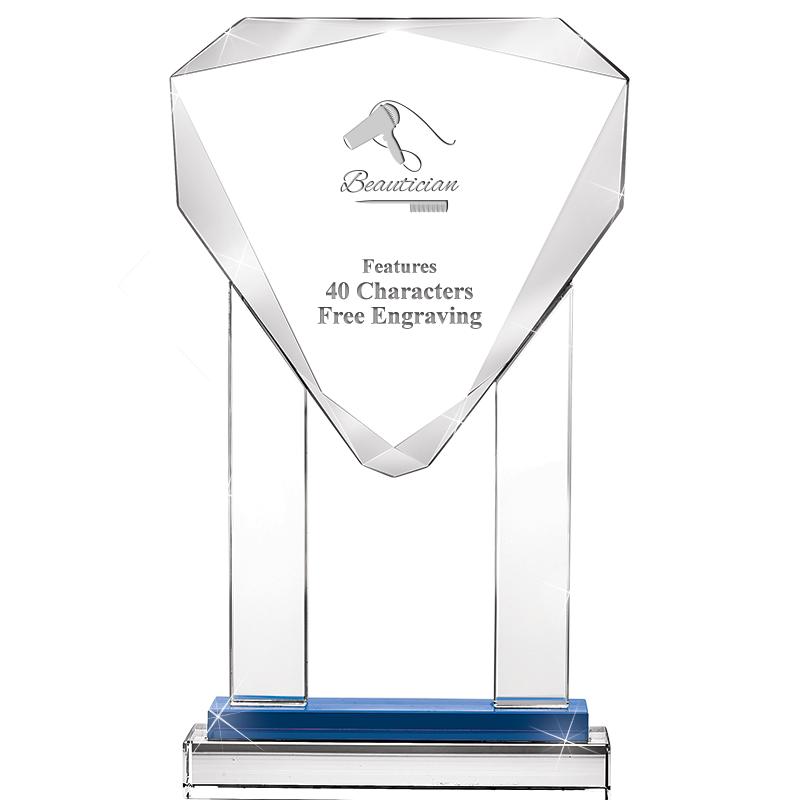 10"RISING NOBLE GEM CRSTL BLUE