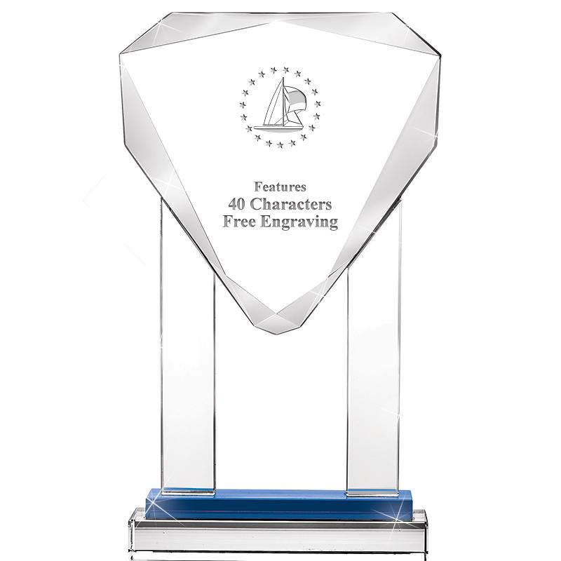 10"RISING NOBLE GEM CRSTL BLUE