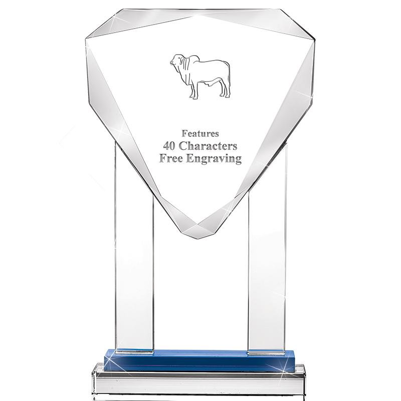 10"RISING NOBLE GEM CRSTL BLUE