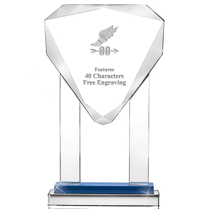 10"RISING NOBLE GEM CRSTL BLUE