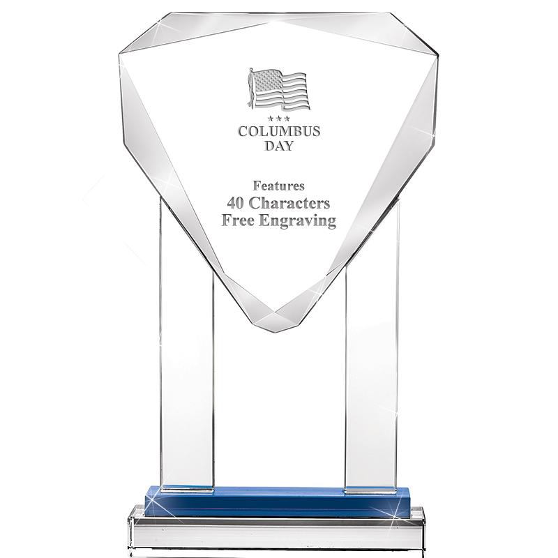 10"RISING NOBLE GEM CRSTL BLUE