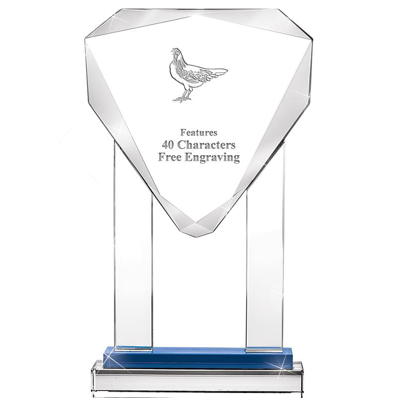 10"RISING NOBLE GEM CRSTL BLUE