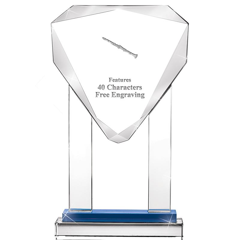 10"RISING NOBLE GEM CRSTL BLUE