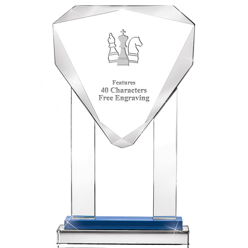 10"RISING NOBLE GEM CRSTL BLUE