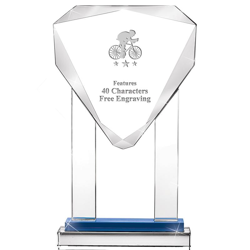 10"RISING NOBLE GEM CRSTL BLUE