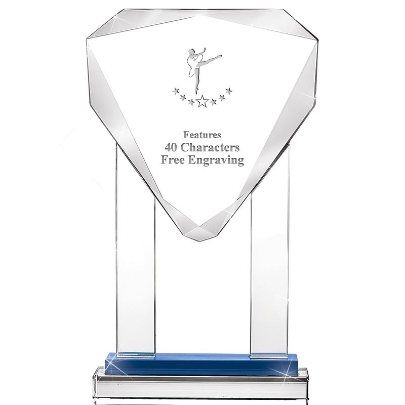 10"RISING NOBLE GEM CRSTL BLUE